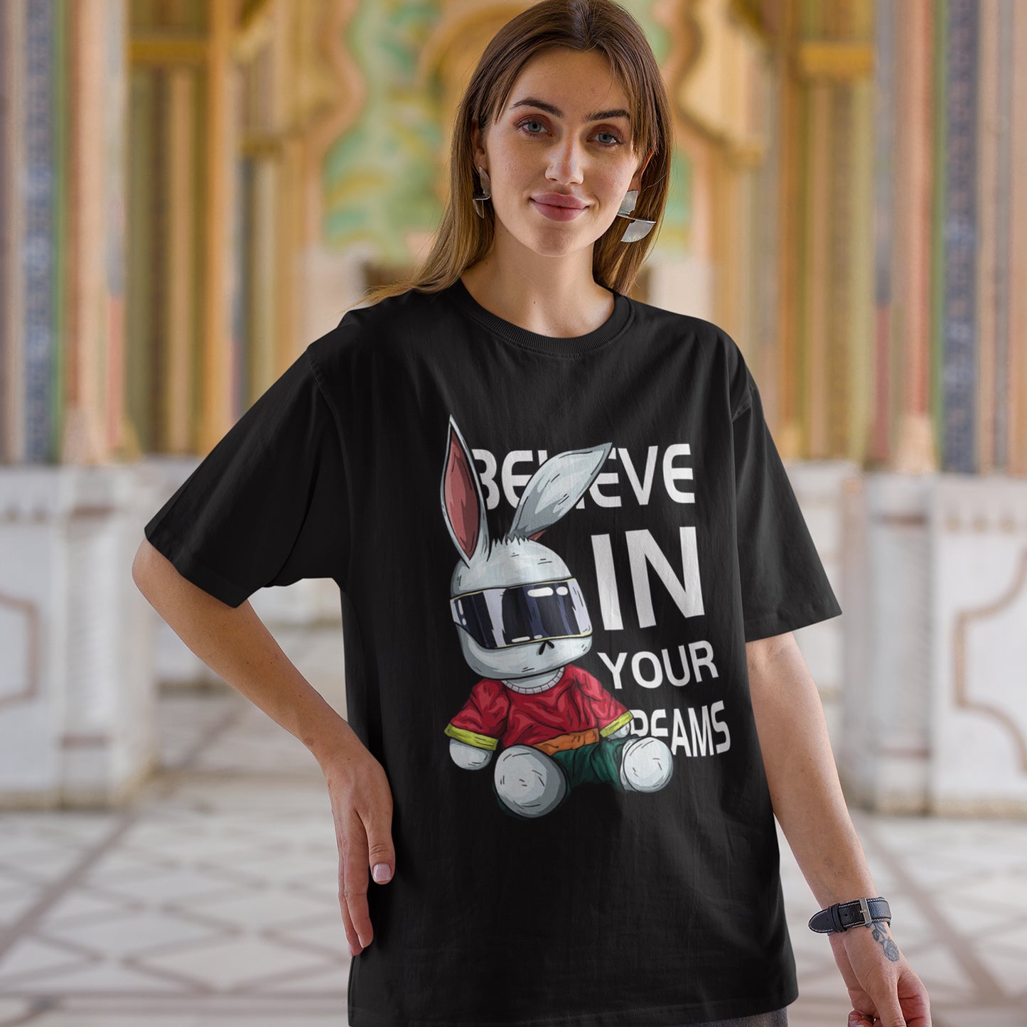 Believe In Your Dreams Women Oversized Tee