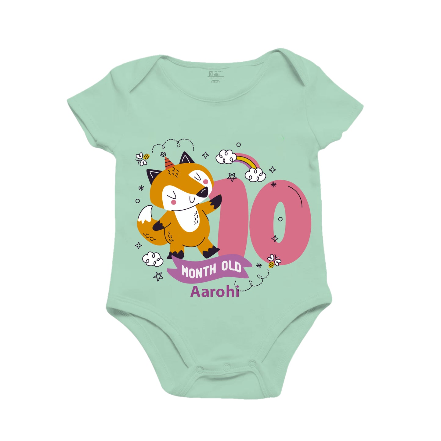 Infant monthly birthday onesie