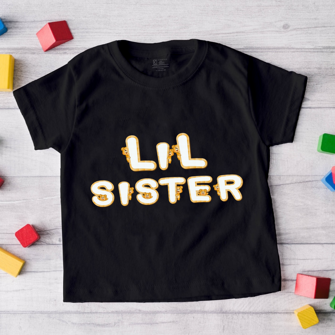 Little Sister_ Black tee