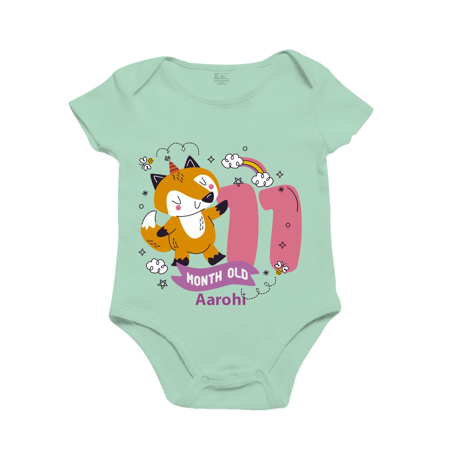 Infant monthly birthday onesie