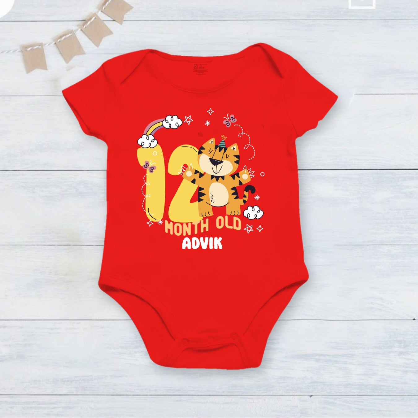Infant monthly birthday Little Monthlies Onesie
