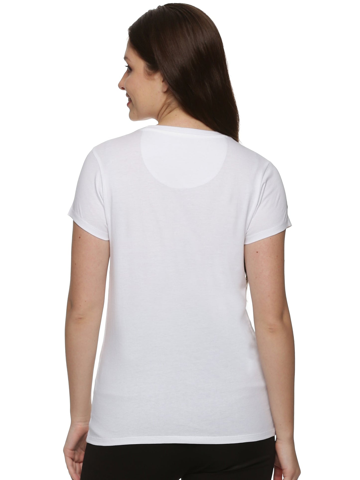 Women Round Neck Cotton Tee - Pack of 2