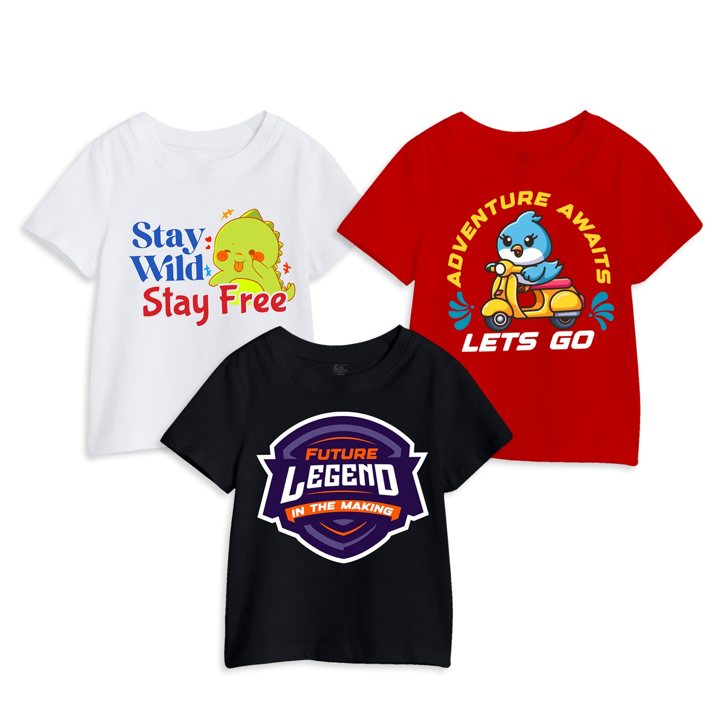 Infant t-shirt bundle_adventure trio