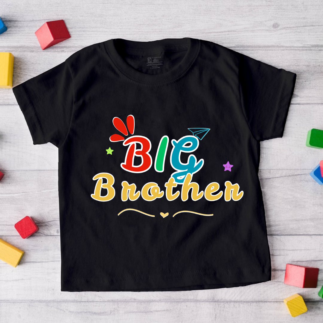 Rakhsha Bandhan as Big Brother_ Black tee
