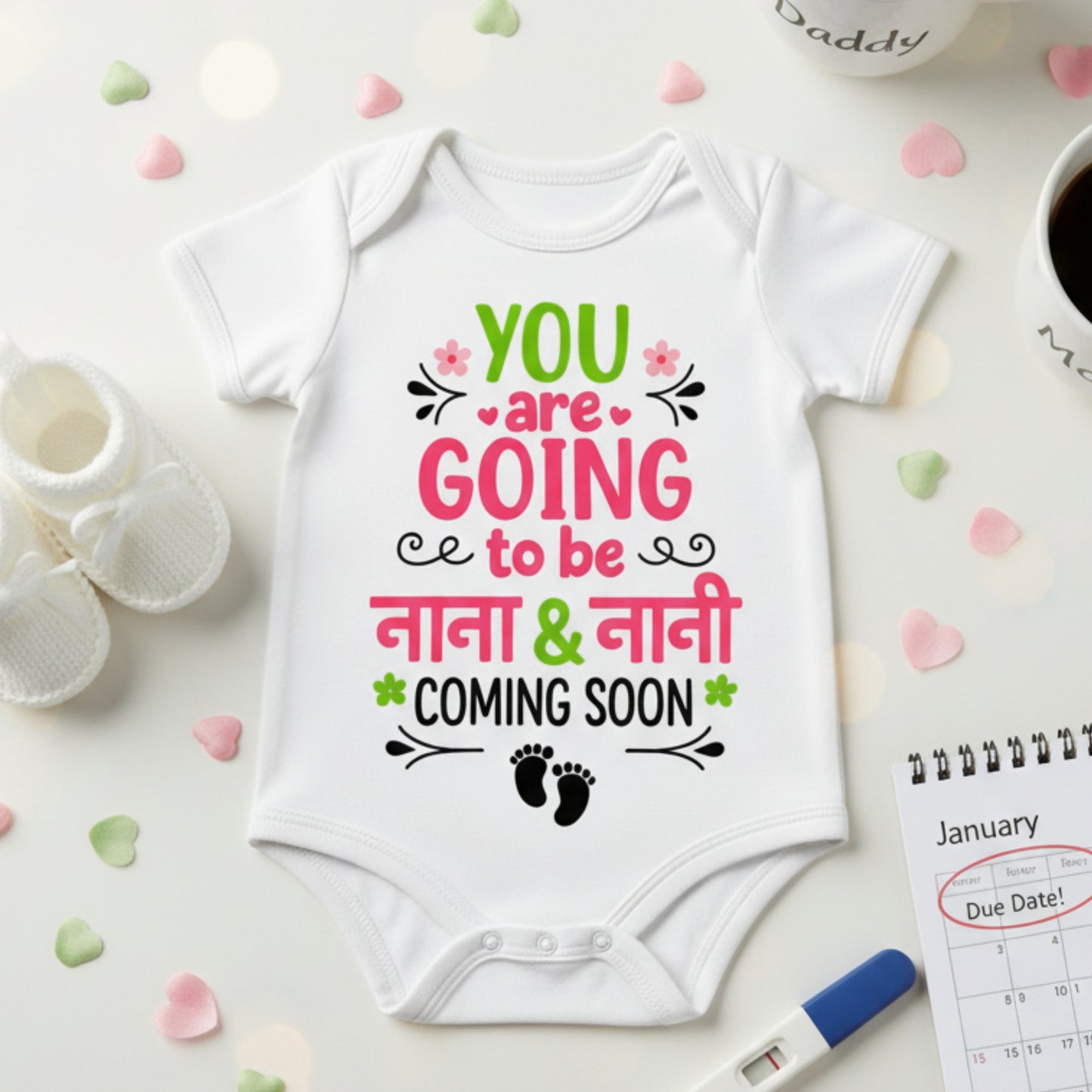You Are Going To Be Nana & Nani Coming Soon infant onesie_ White