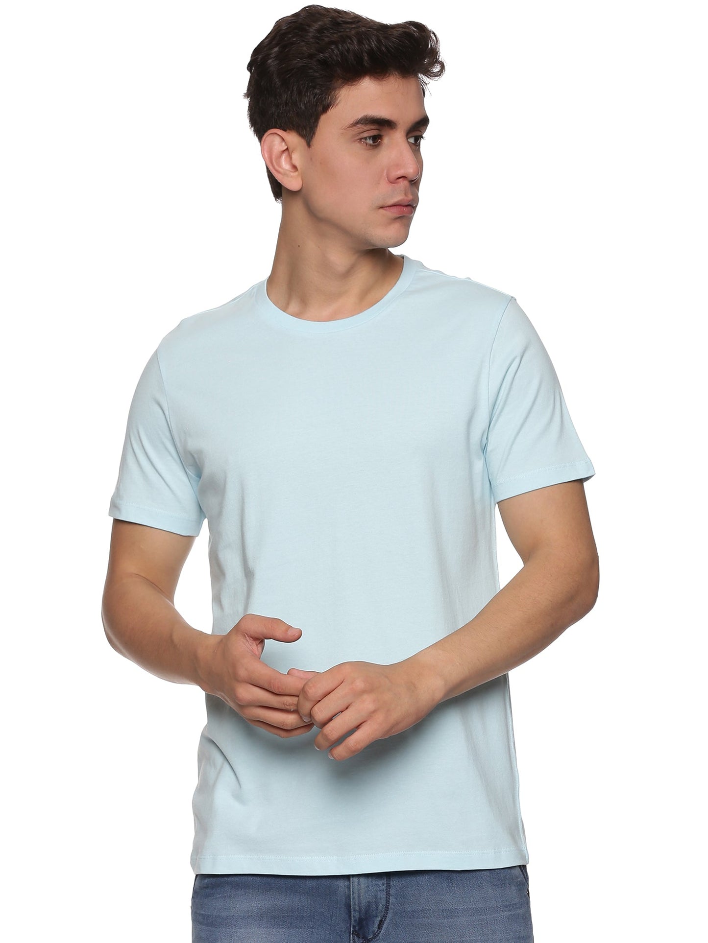 Men Round Neck Basic Organic T-Shirt - Pack Of 3 (Premium)
