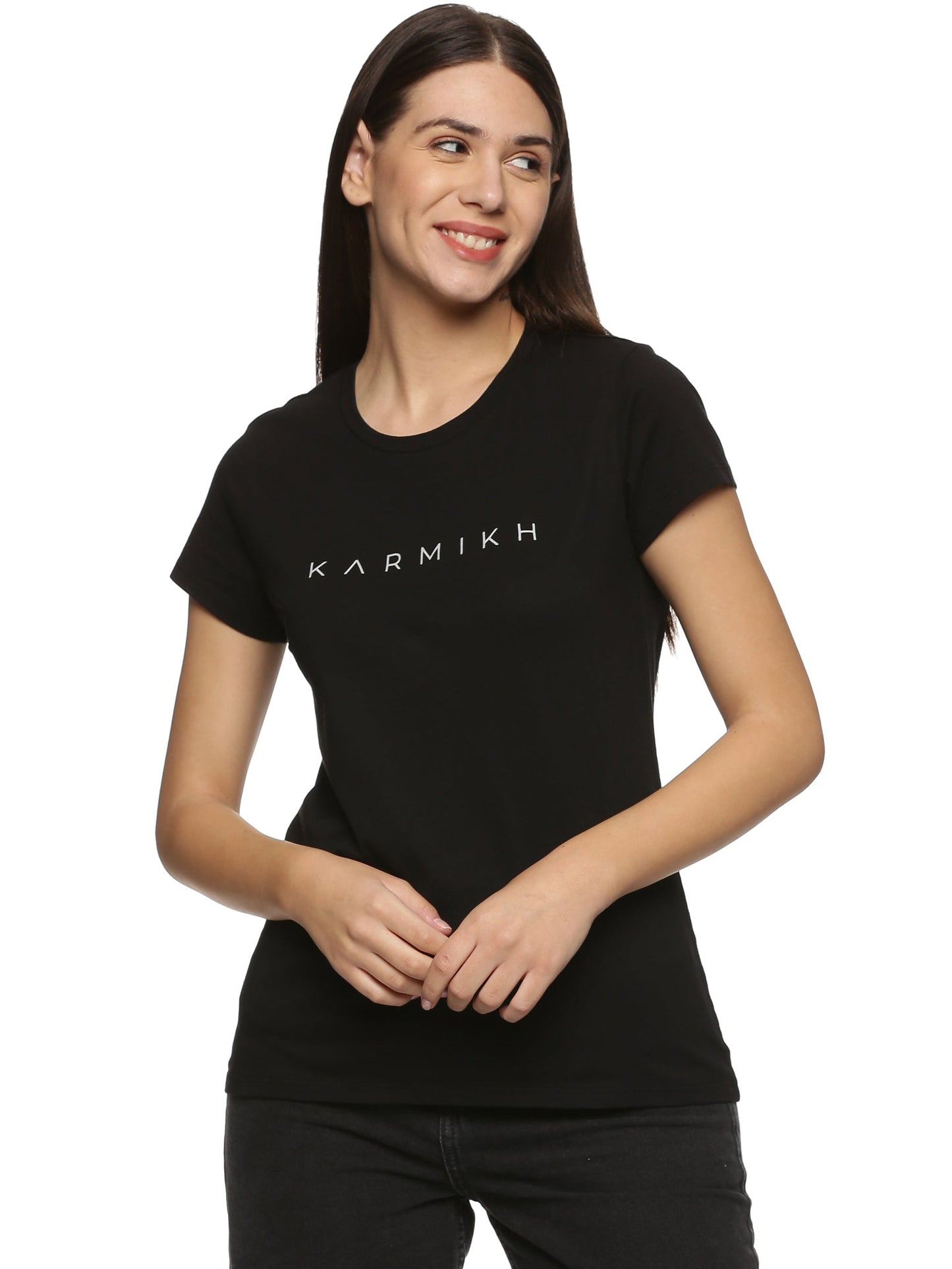 Women Round Neck Classic Karmikh Cotton Tee - Pack of 2