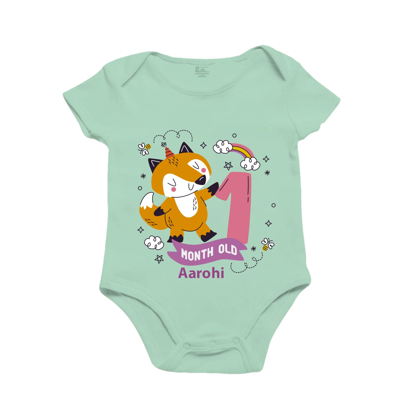 Infant monthly birthday onesie