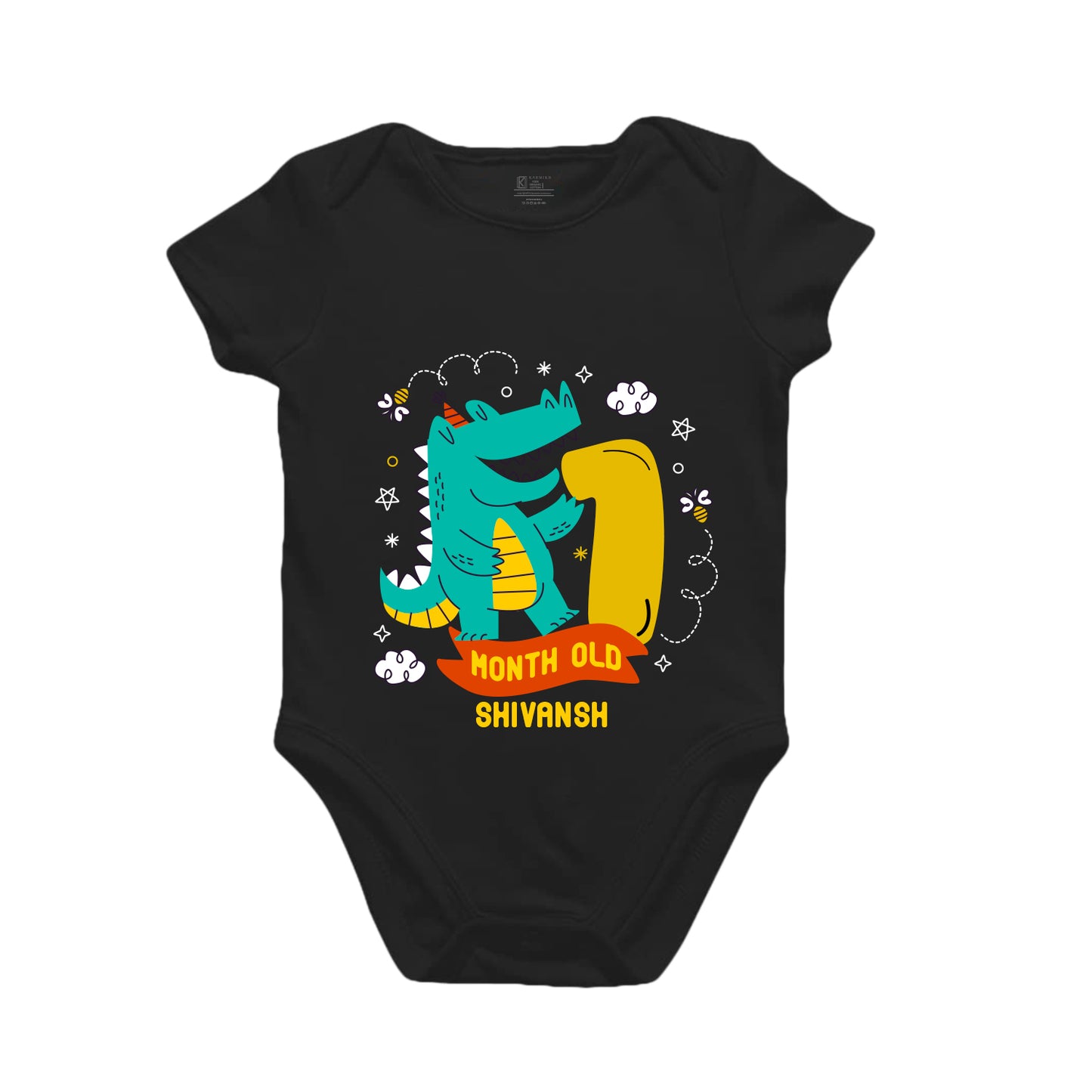 1st Infant monthly birthday Growing Up in Style Onesie