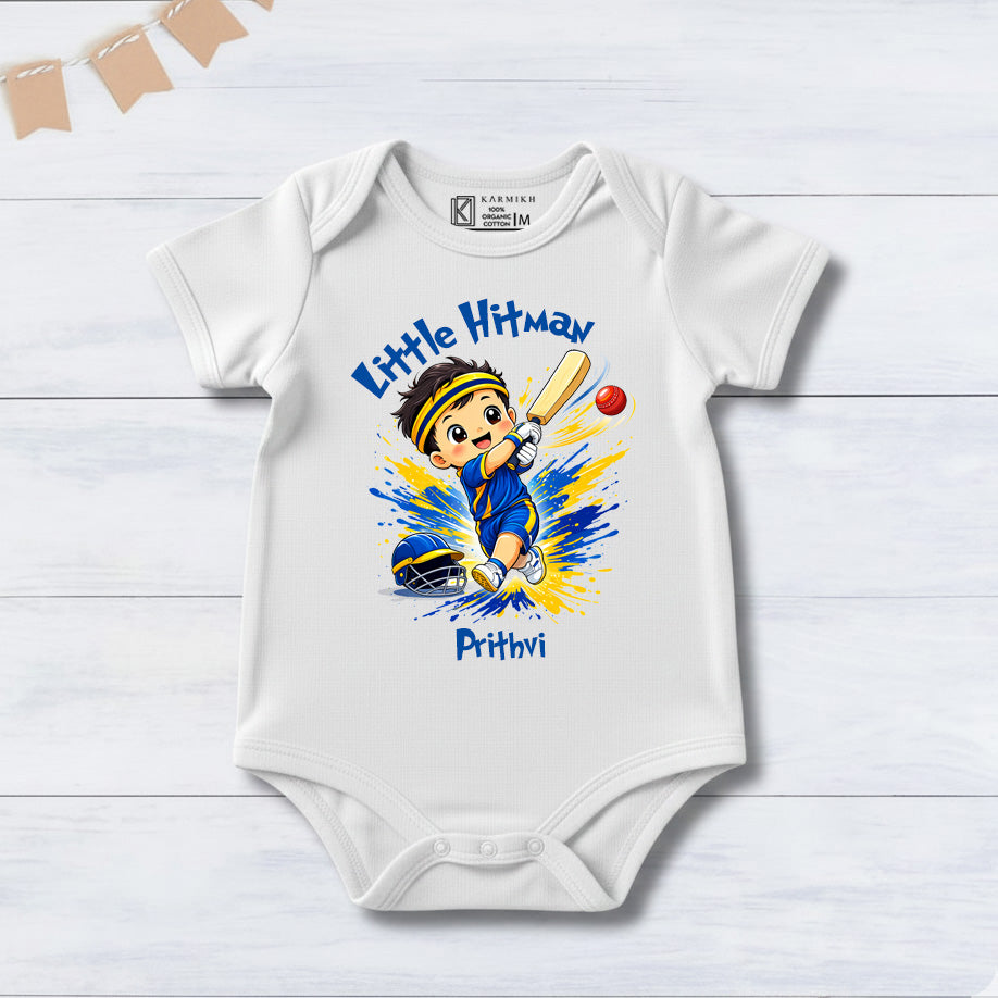 New Born & Baby Clothing | Little HitMan With Customized Baby Name | Soft Cotton