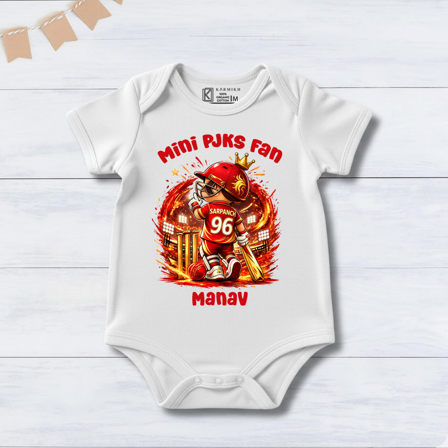 New Born & Baby Clothing | Mini Pjks Fan With Customized Baby Name | Soft Cotton