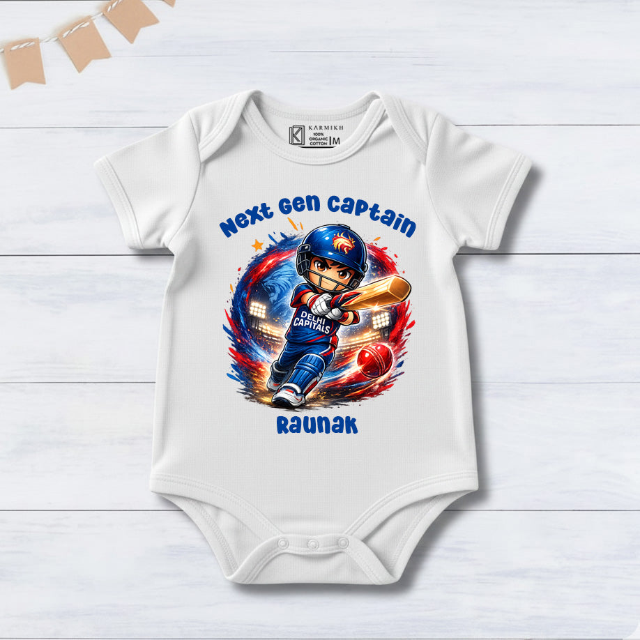 New Born & Baby Clothing | Next Gen Captain With Customized Baby Name | Soft Cotton
