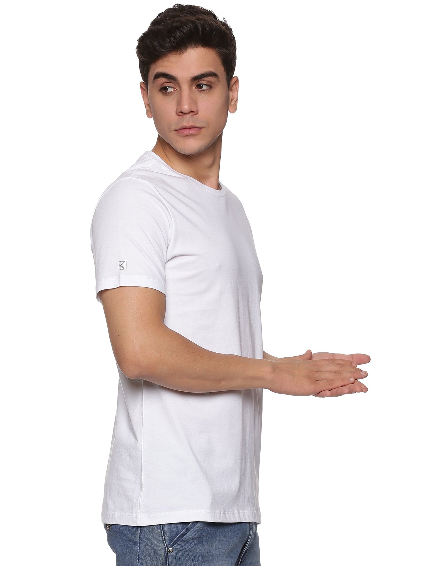 Men Round Neck Basic Organic T-Shirt - Pack Of 3 (Premium)