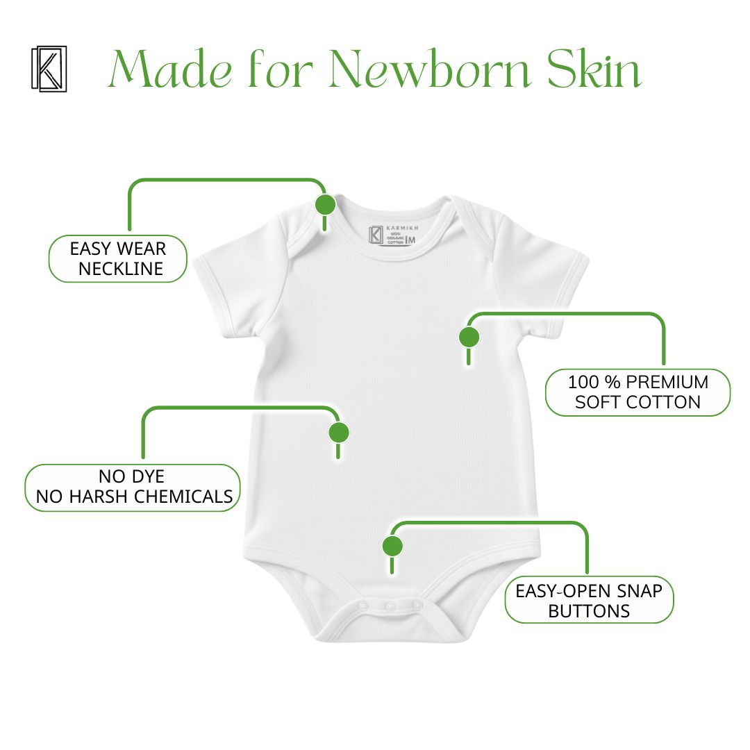 New Born & Baby Clothing | Tiny Trendsetter Trio Team 3-Piece Baby Bodysuit Combo | Soft Cotton