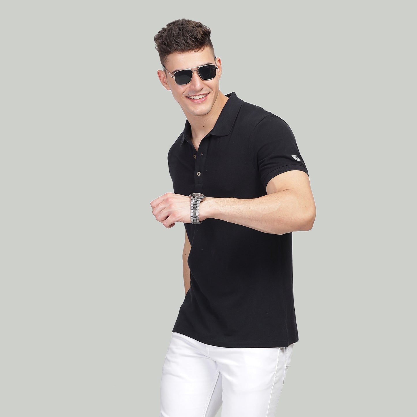 Black Polo T-Shirt