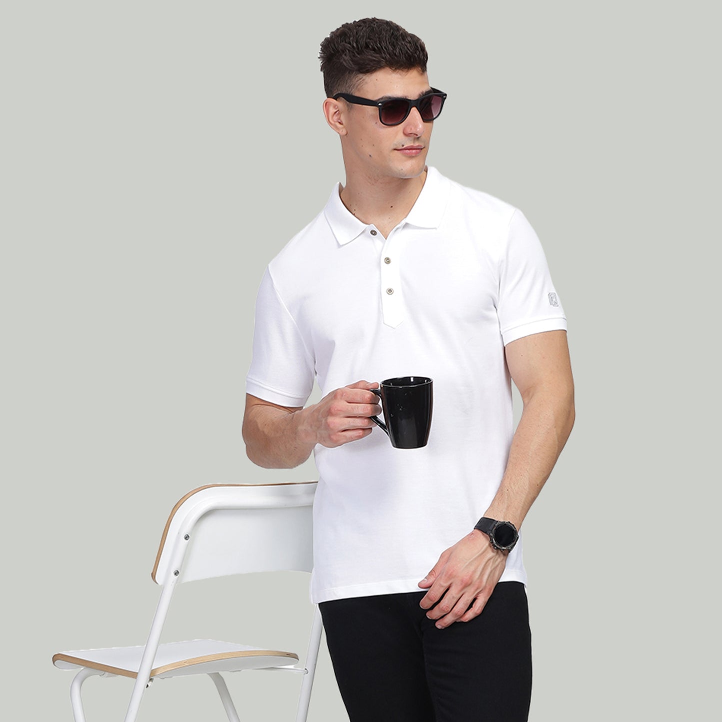 White Polo T-Shirt