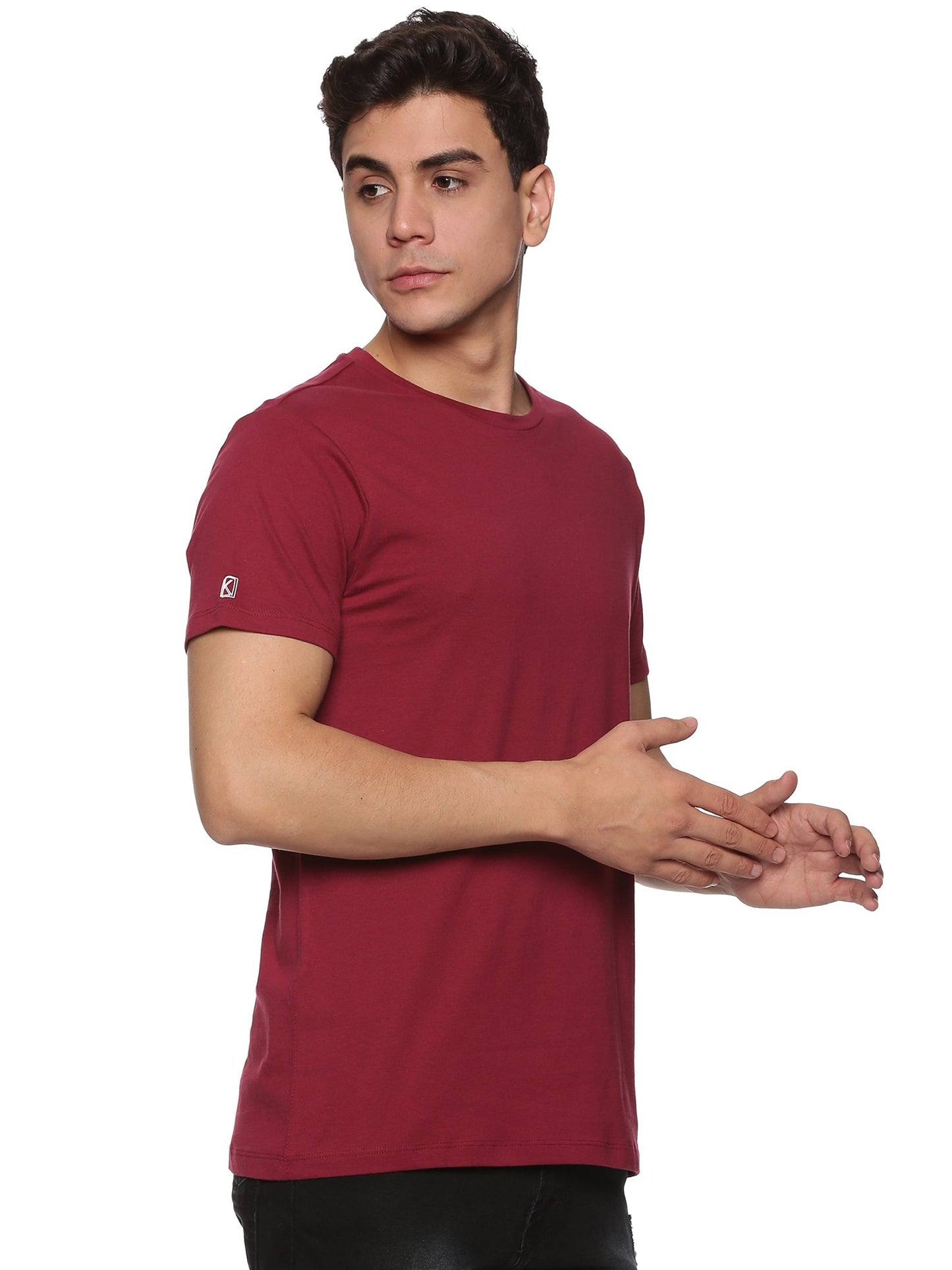 Men Round Neck Basic Organic T-Shirt - Pack Of 3 (Premium)