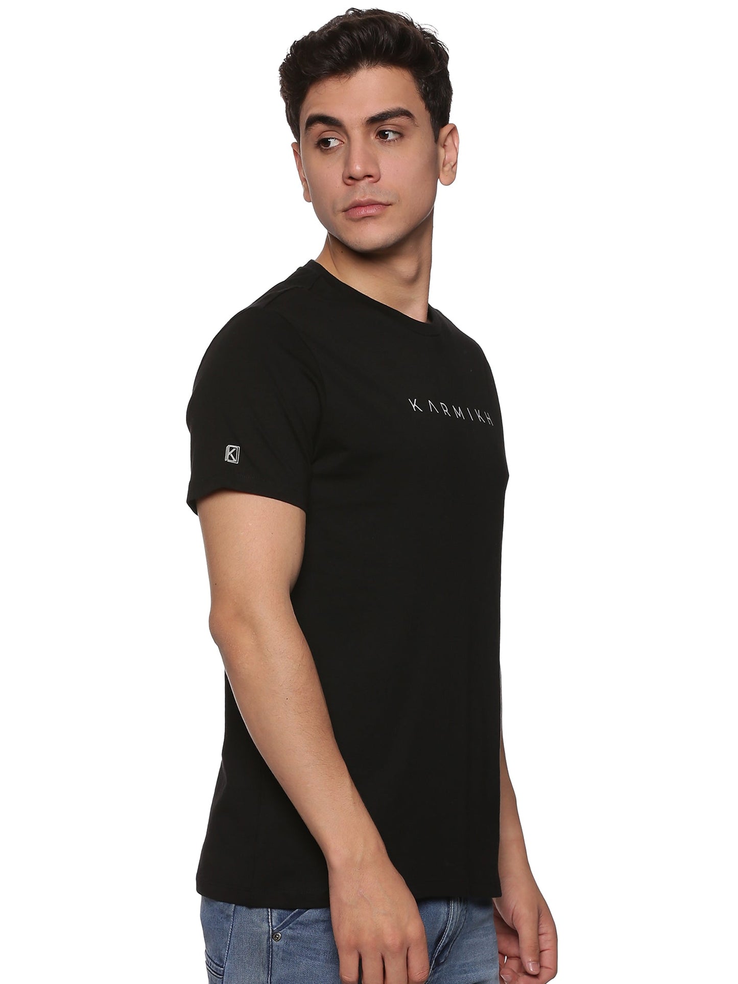 Men Round Neck Classic Karmikh Cotton T-Shirt - Pack of 2