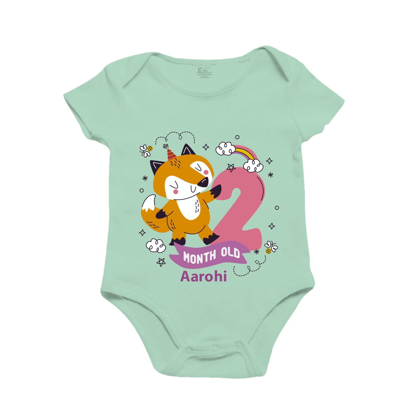 Infant monthly birthday onesie