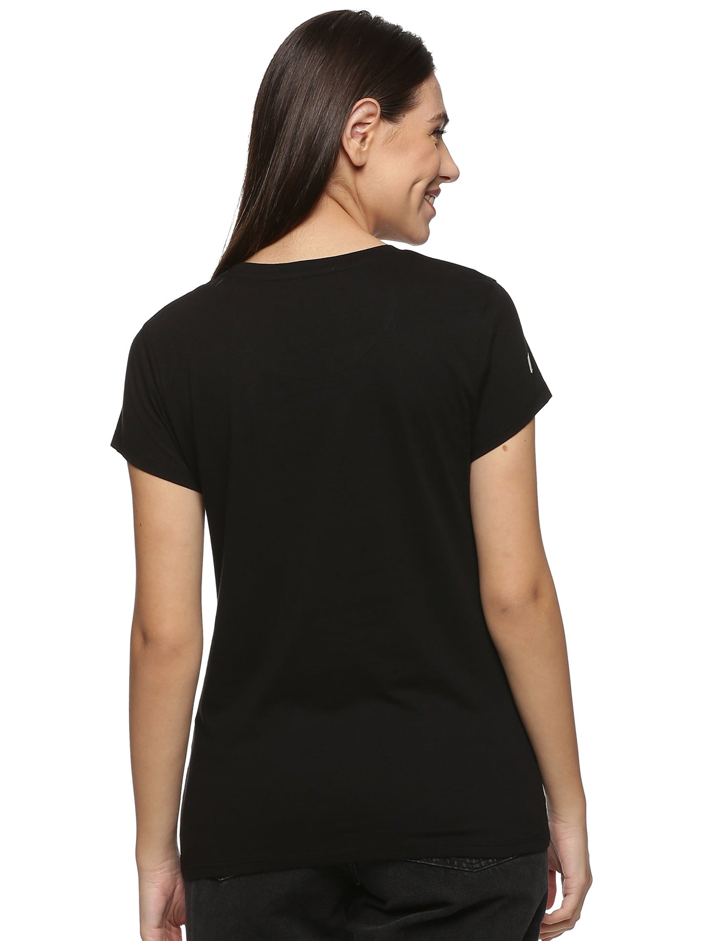 Women Round Neck Classic Karmikh Cotton Tee - Pack of 2