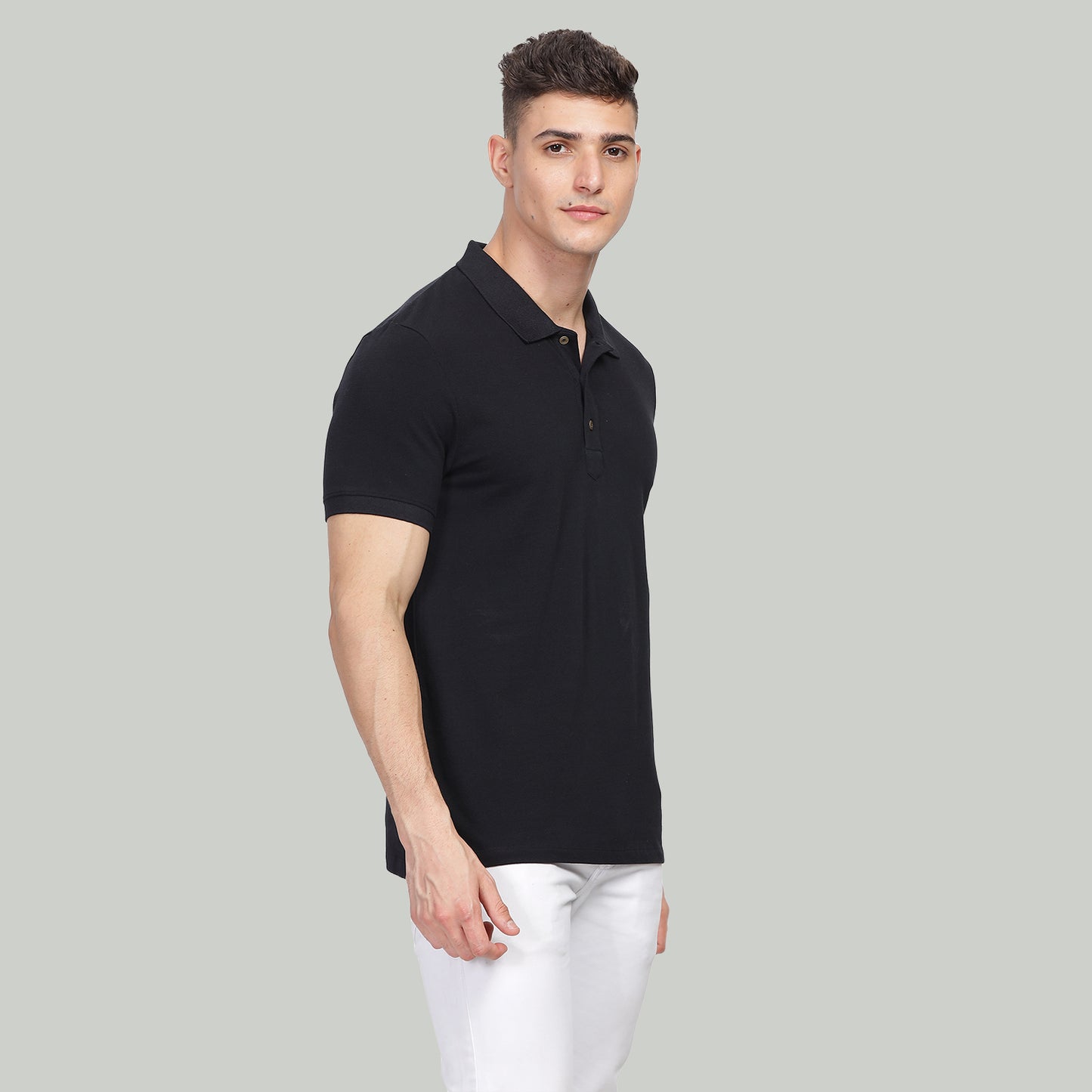 Black Polo T-Shirt
