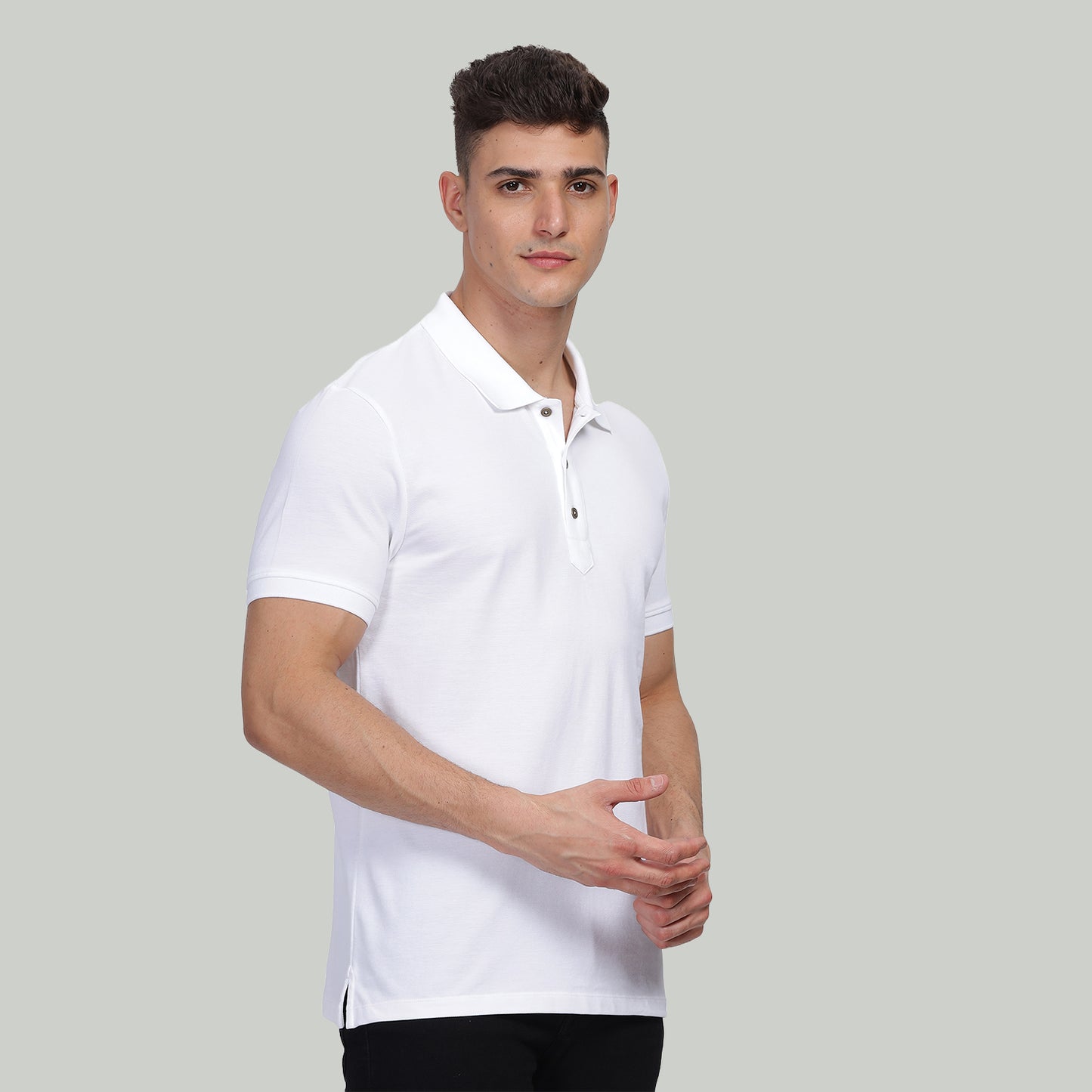 White Polo T-Shirt