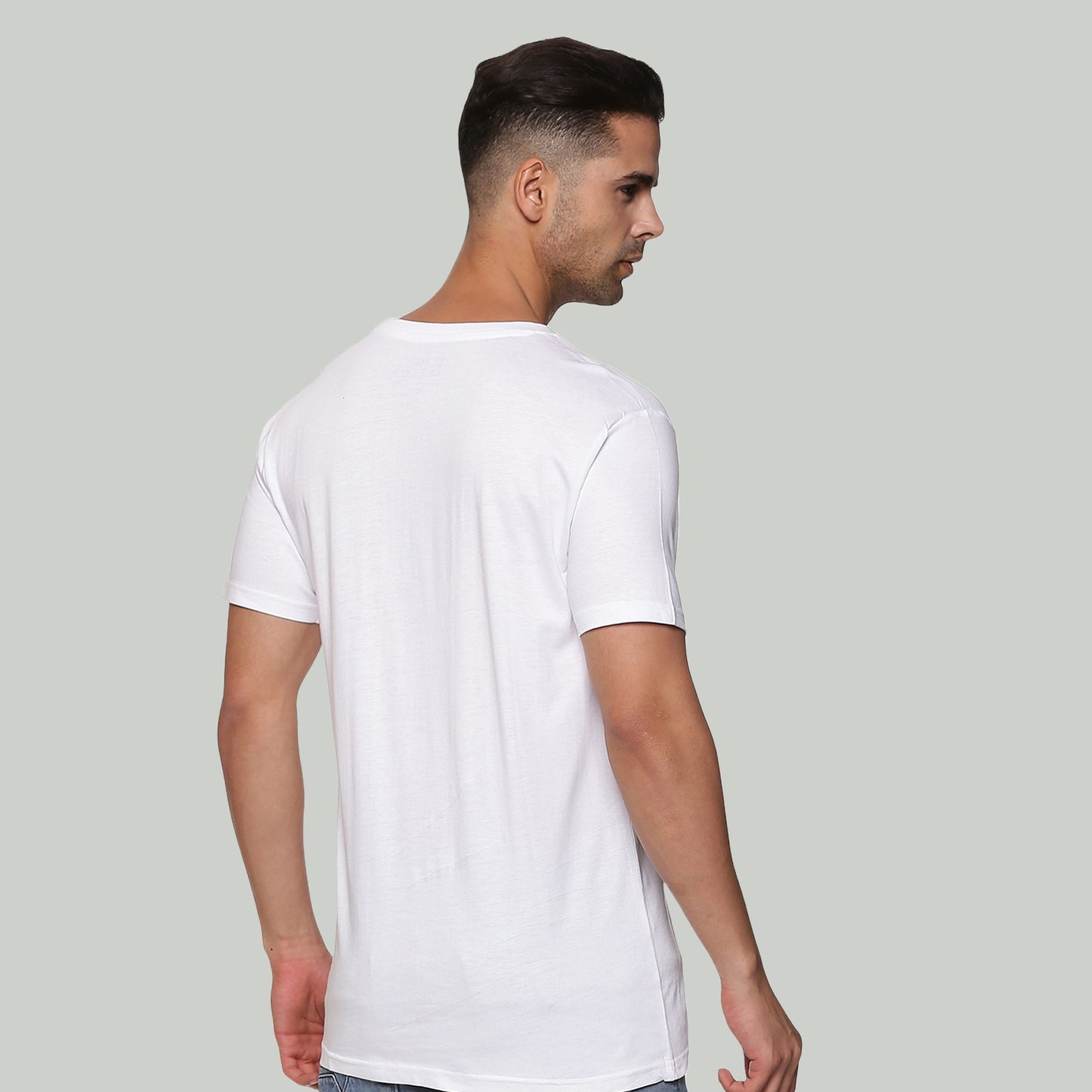 Men Cloud White Ecosoft Modal T-Shirt
