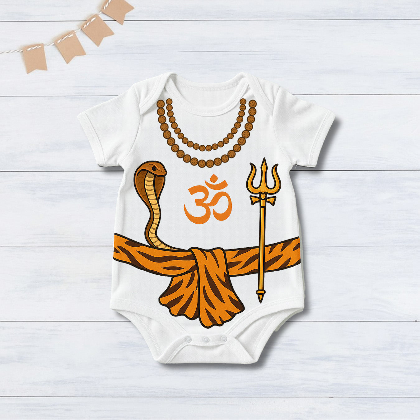 Little Shiva Of The Home _ White Onesies