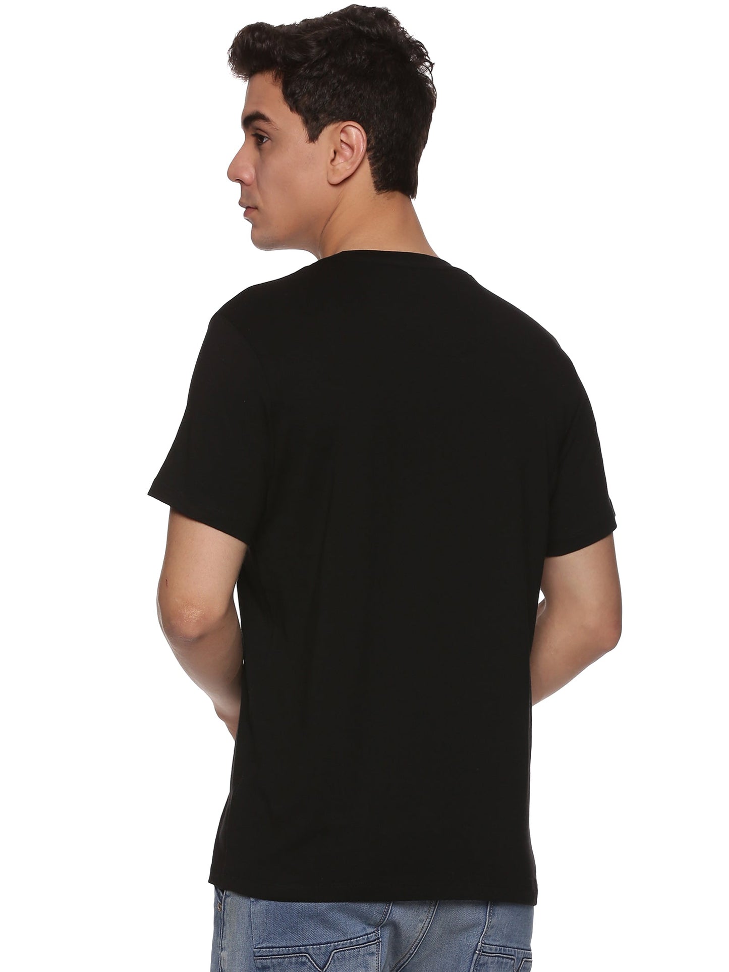 Men Round Neck Classic Karmikh Cotton T-Shirt - Pack of 2