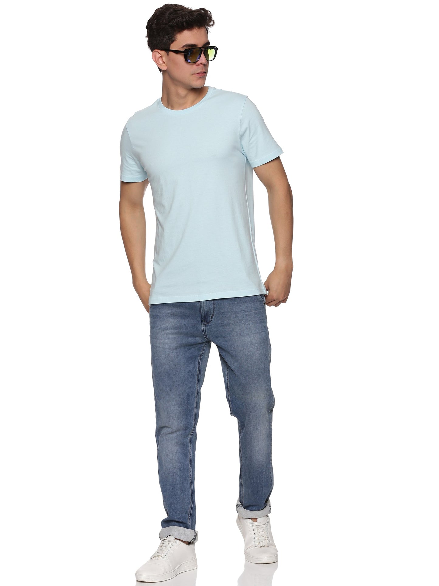 Men Round Neck Basic Organic T-Shirt - Pack Of 2 (Premium)