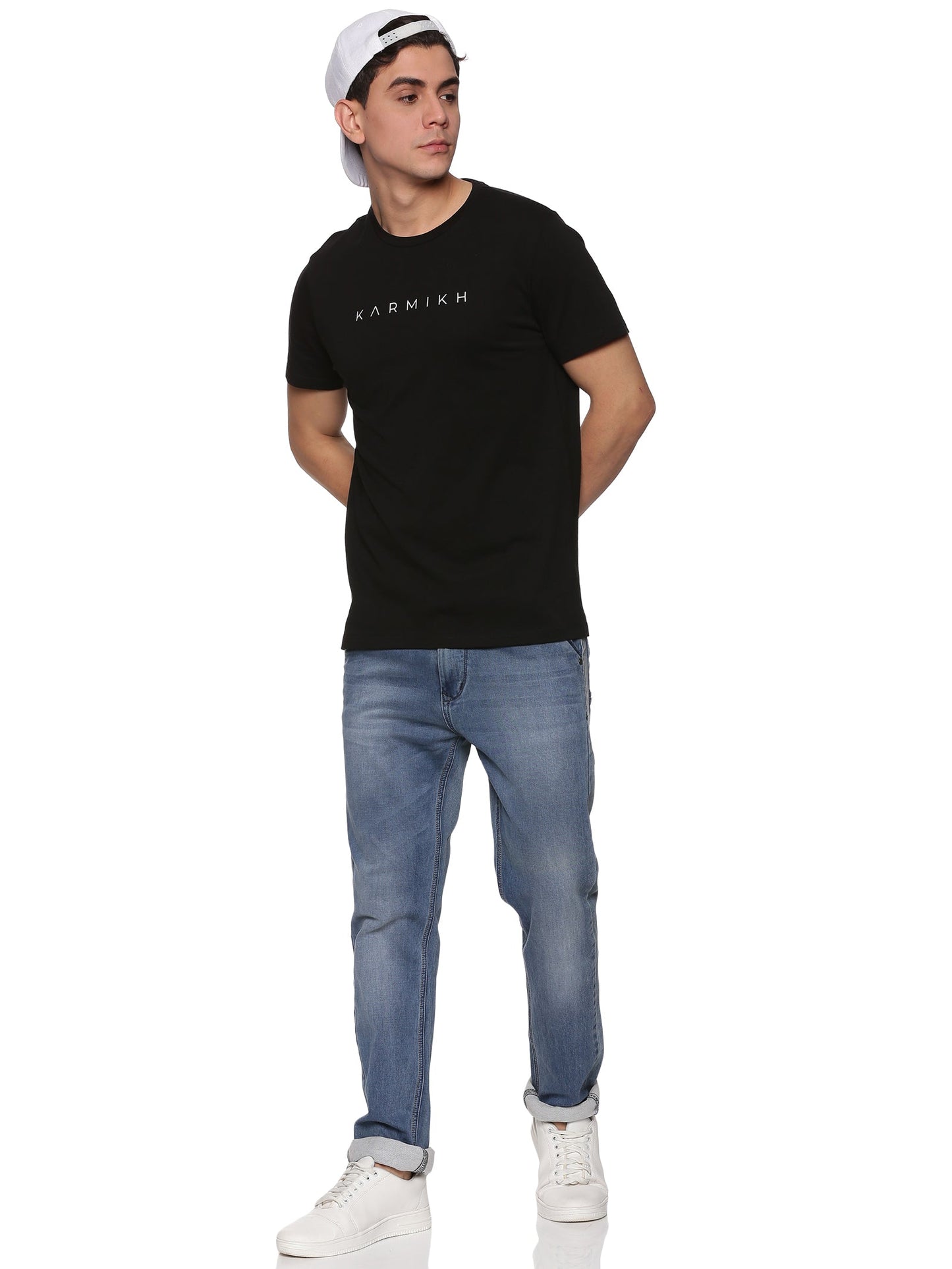 Men Round Neck Classic Karmikh Cotton T-Shirt - Pack of 2