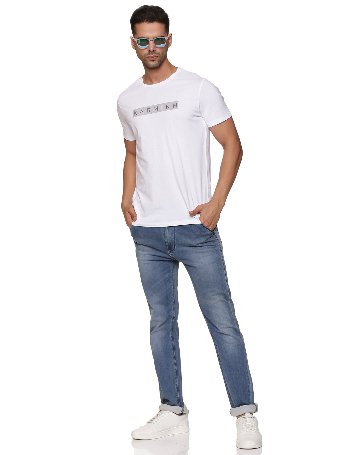 Men Round Neck Classic Karmikh Cotton T-Shirt - Pack of 3