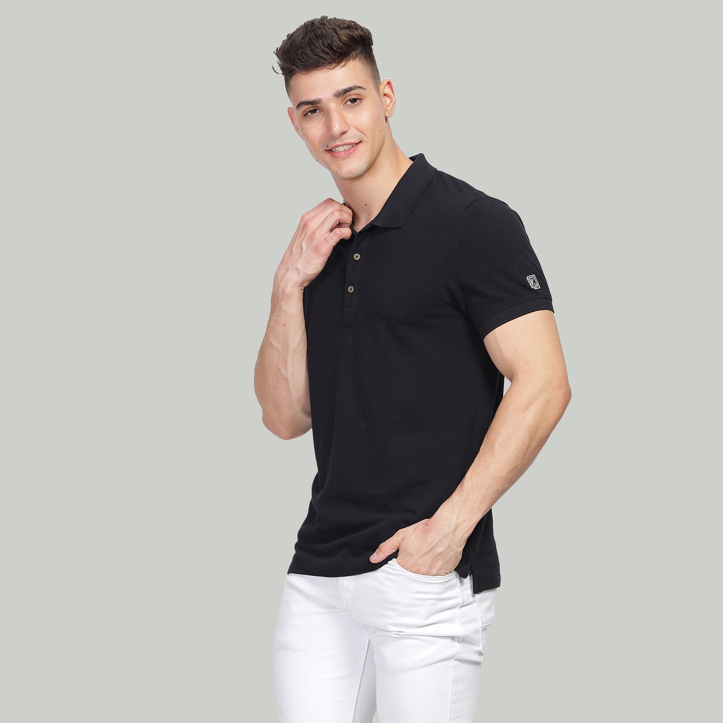 Black Polo T-Shirt