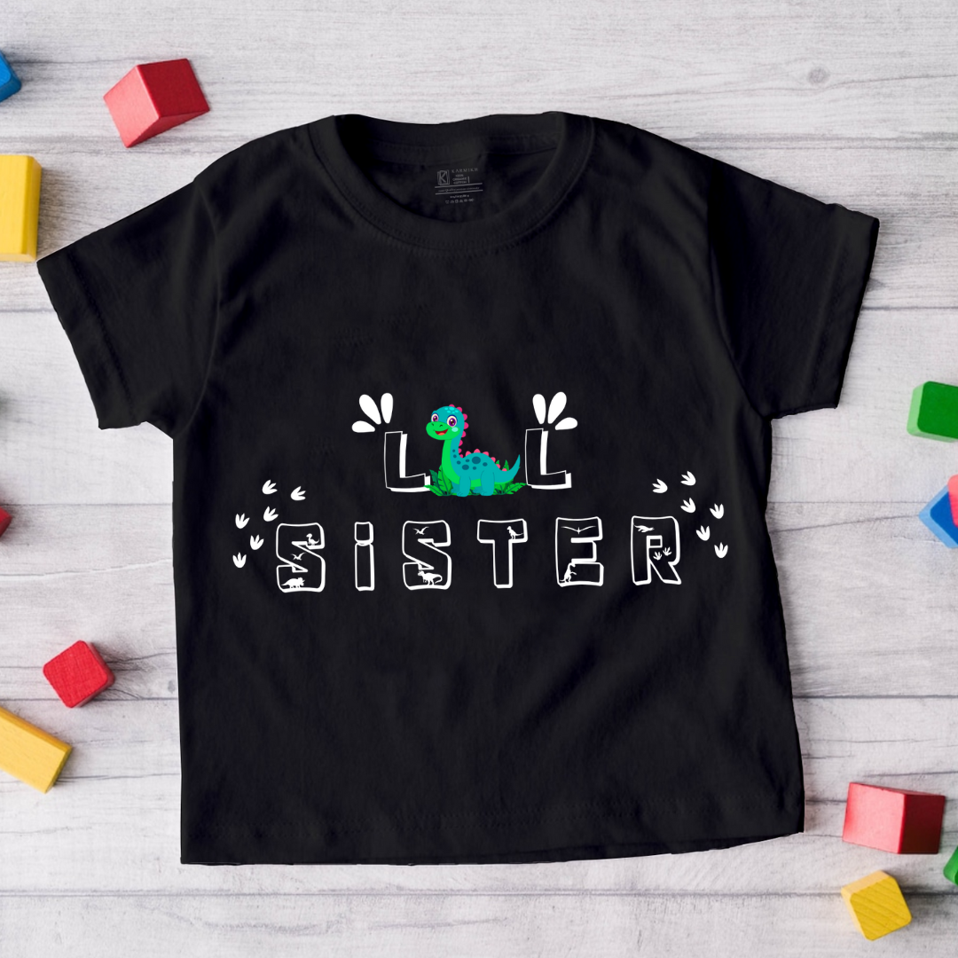 Little Sister_ Black tee