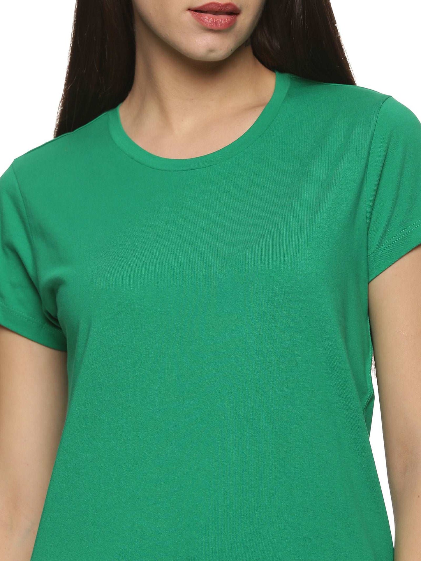 Women Round Neck Cotton Tee - Pack of 3