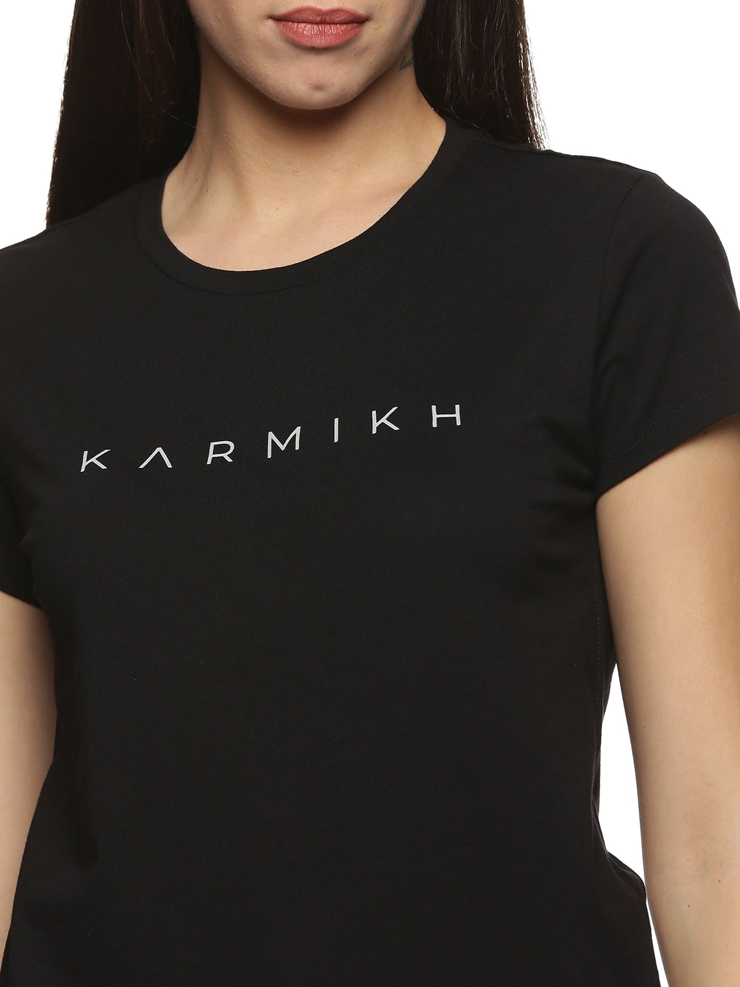 Women Round Neck Classic Karmikh Cotton Tee - Pack of 2