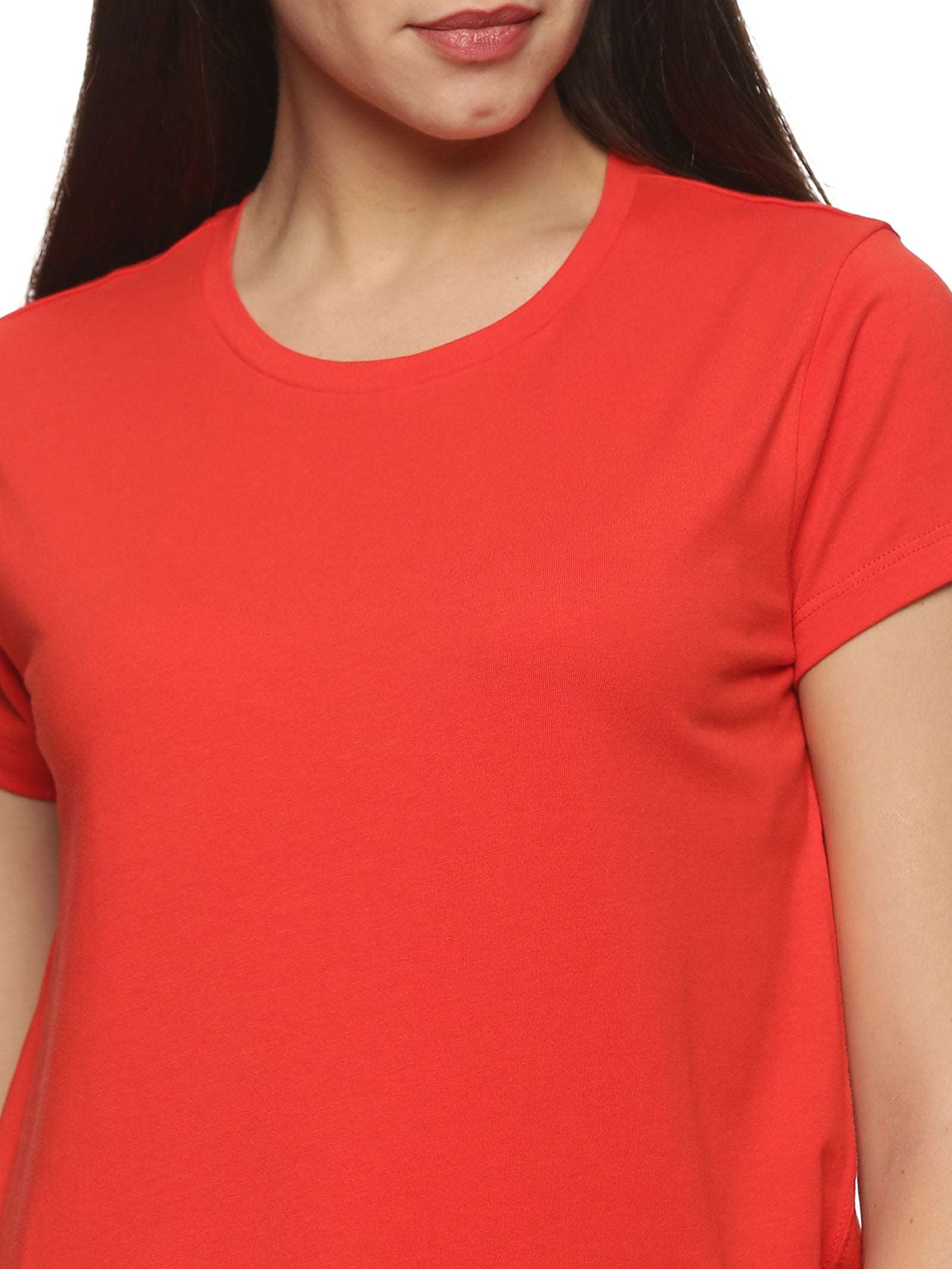 Women Round Neck Cotton Tee - Pack of 2