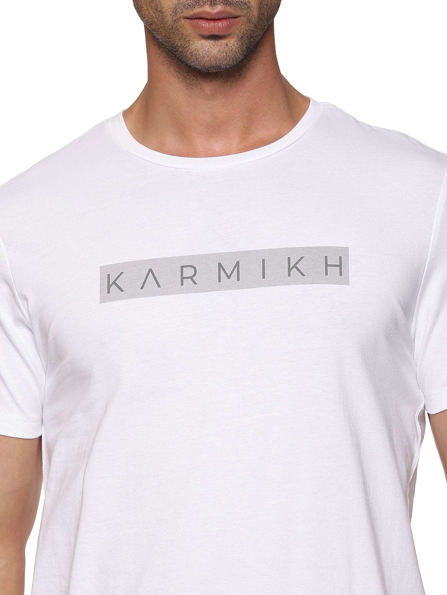 Men Round Neck Classic Karmikh Cotton T-Shirt - Pack of 2