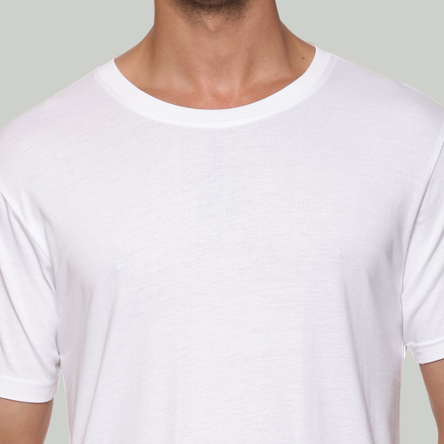 Men Cloud White Ecosoft Modal T-Shirt