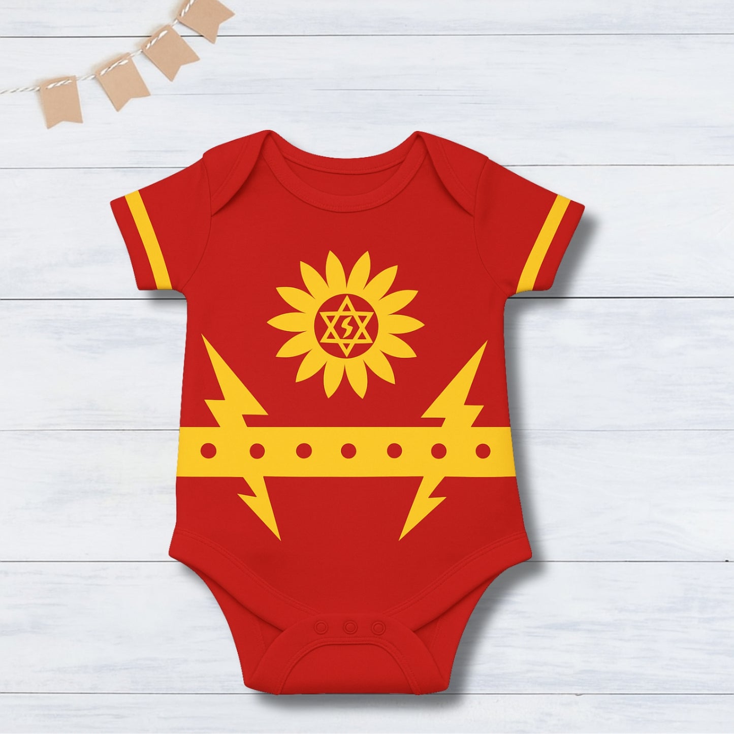 Cute Baby Shaktimaan Super Hero Baby Photoshoot Outfit for Newborns & Infants | Soft Cotton