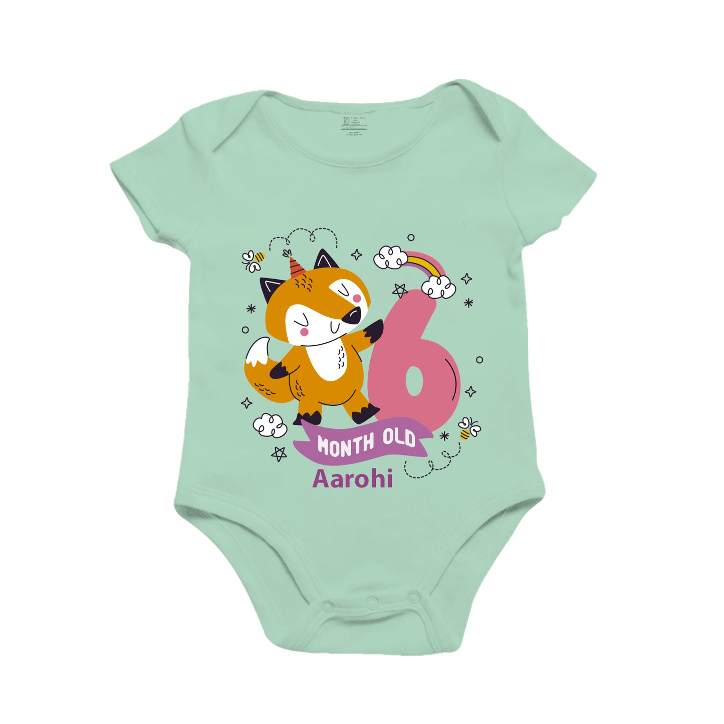 Infant monthly birthday onesie