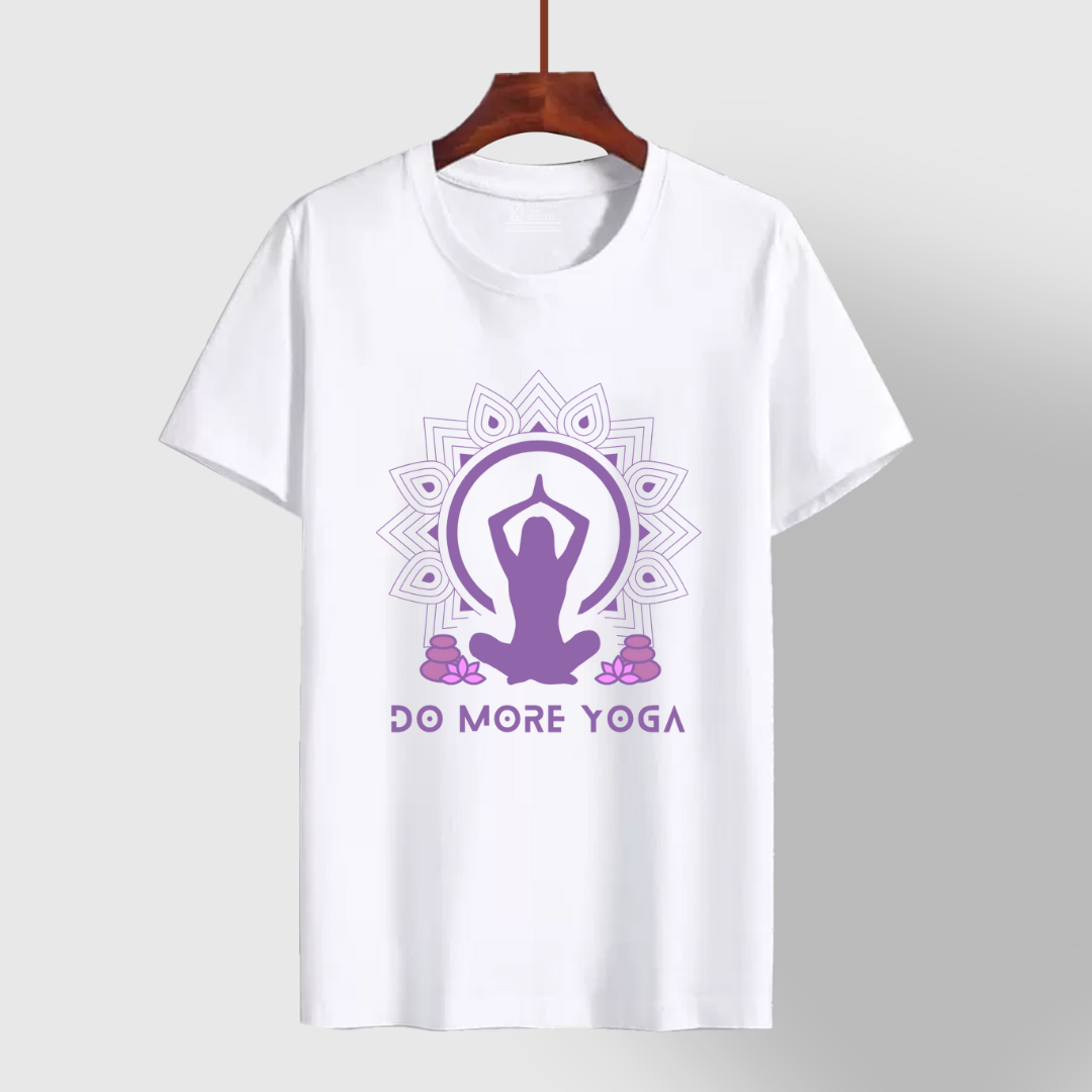 Do More Yoga_ White Yoga Tee