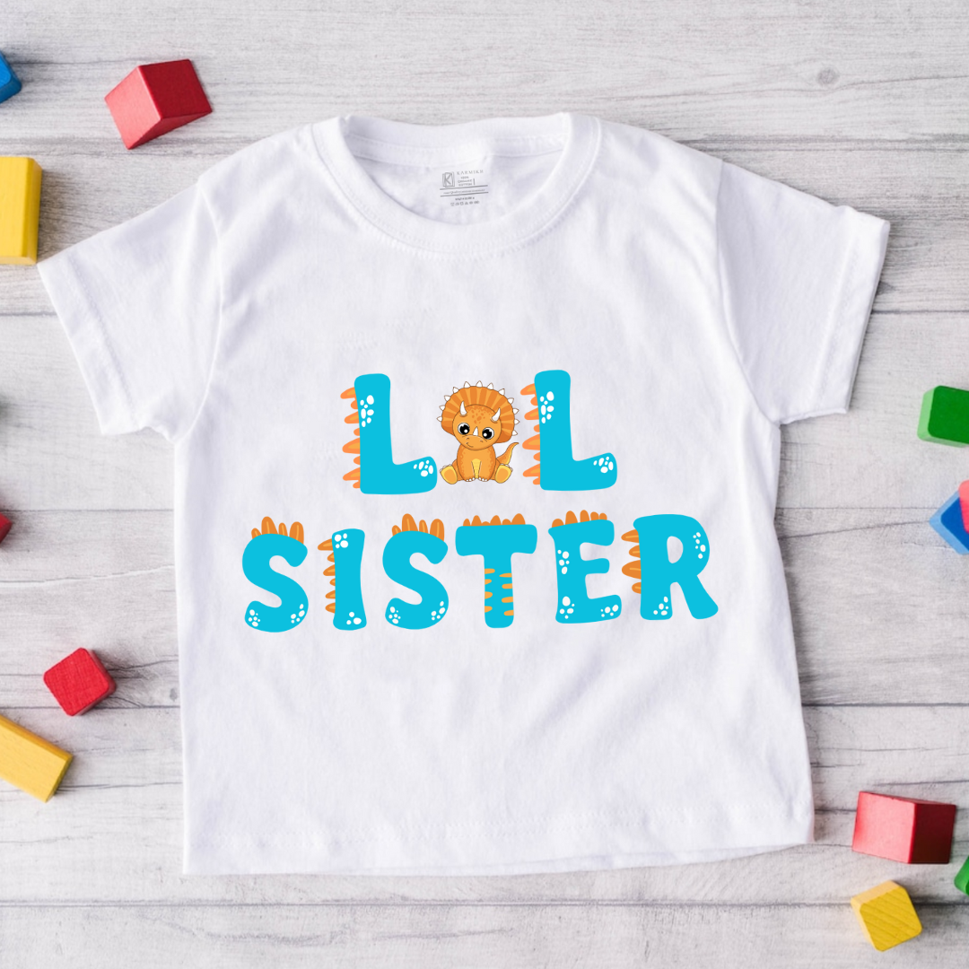 Little Sister_ White tee
