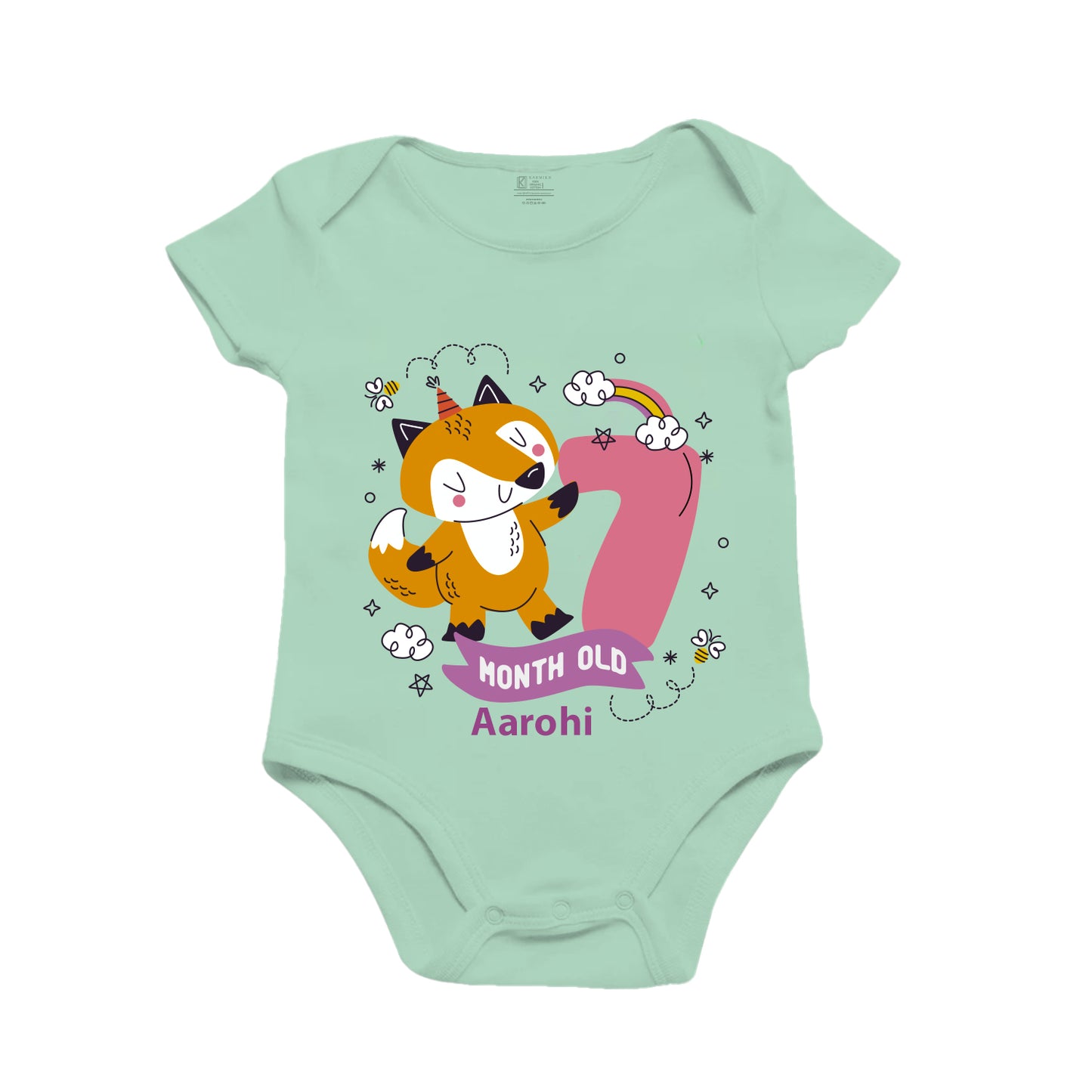 Infant monthly birthday onesie