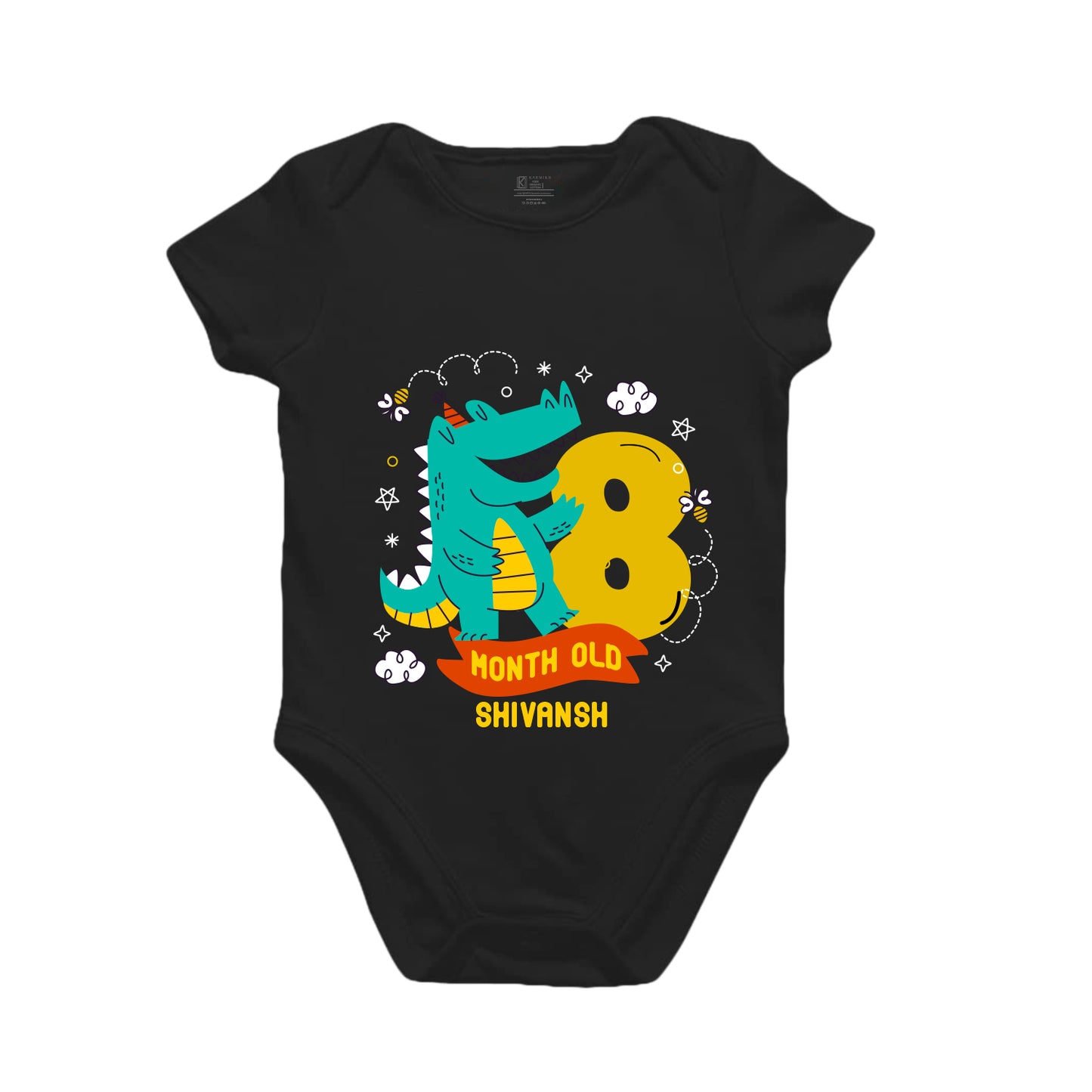 8th Infant monthly birthday Growing Up in Style Onesie
