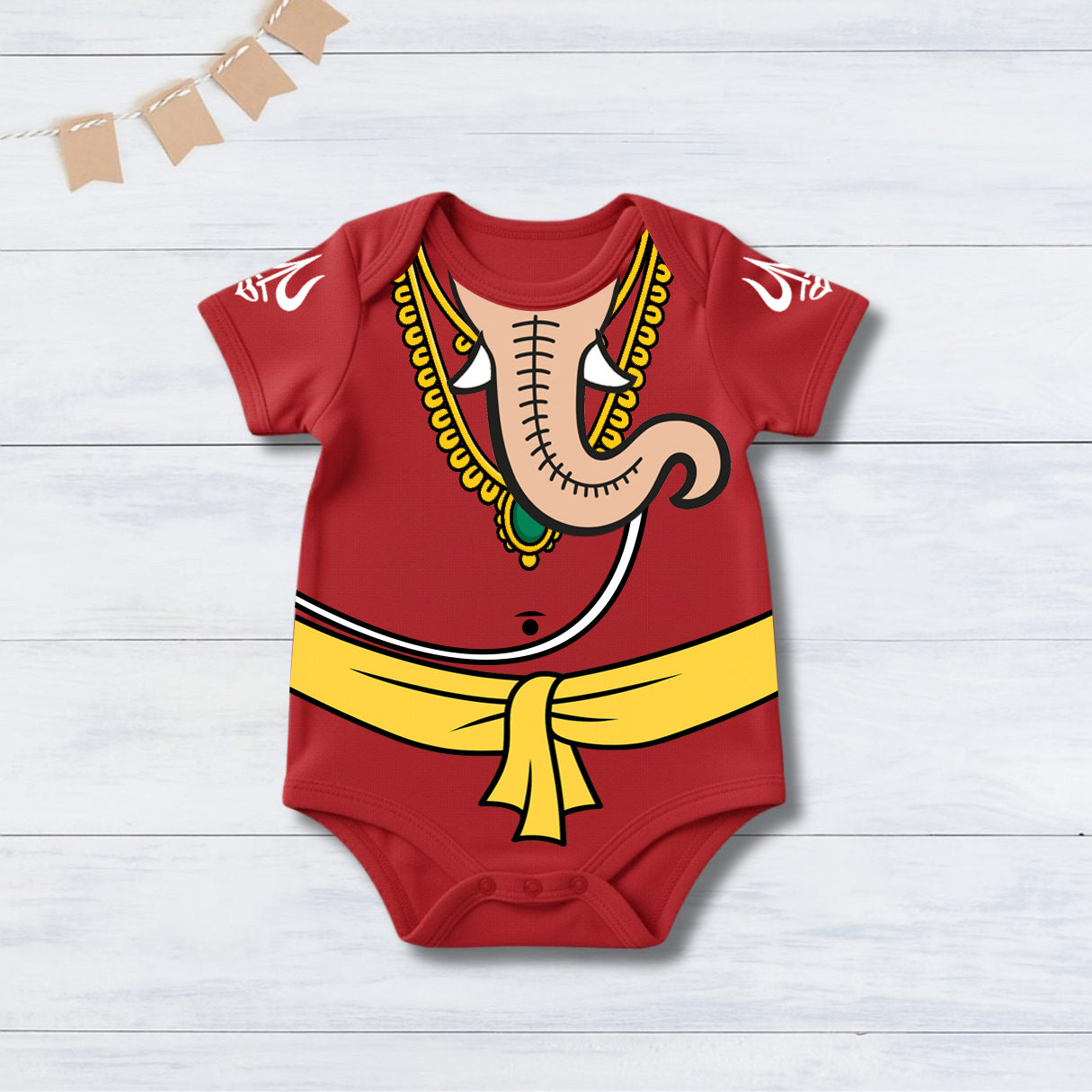 Little Ganesh Of The Home _ Red Onesies