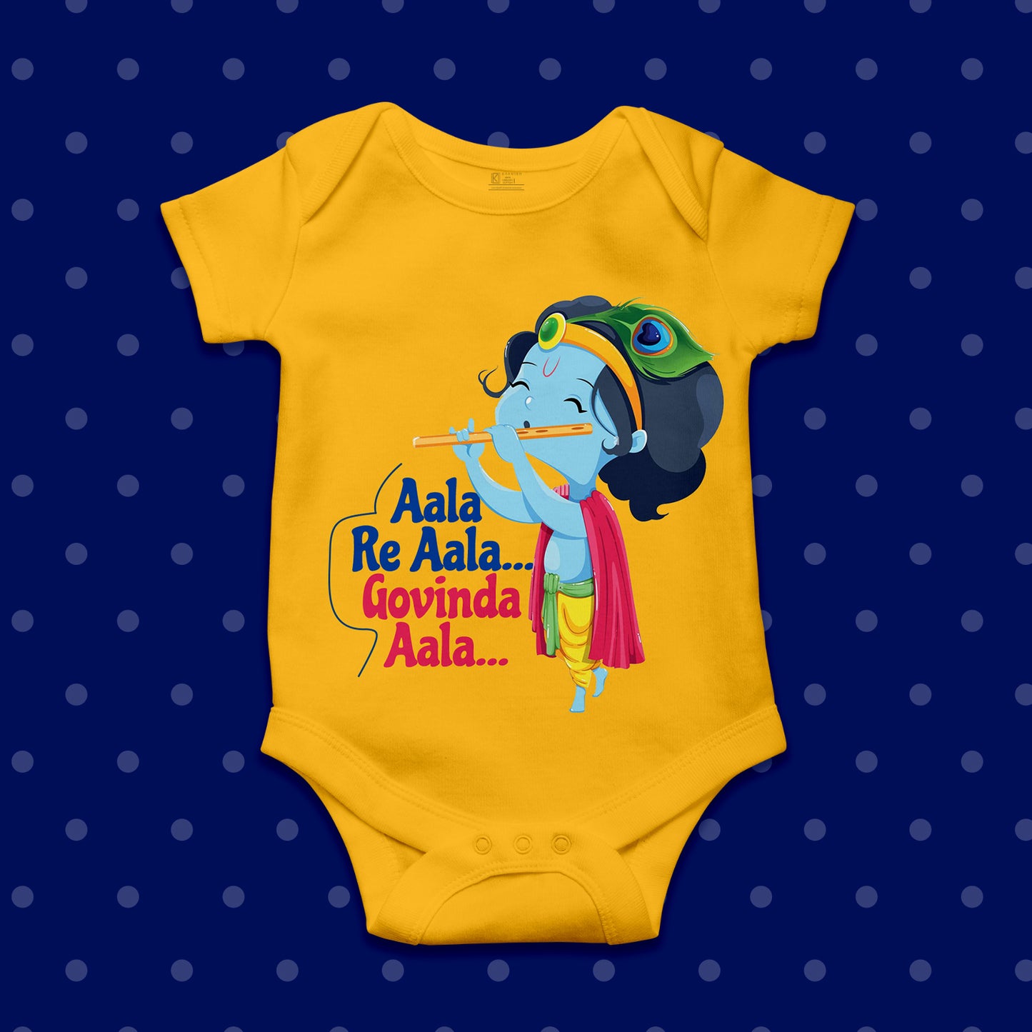 Aala Re Aala Govinda Aala _Yellow Onesie