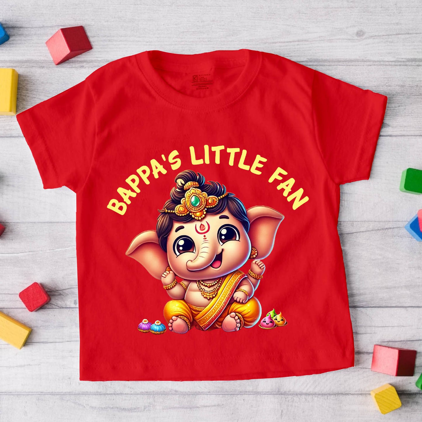 Bappa's little fan red T Shirt