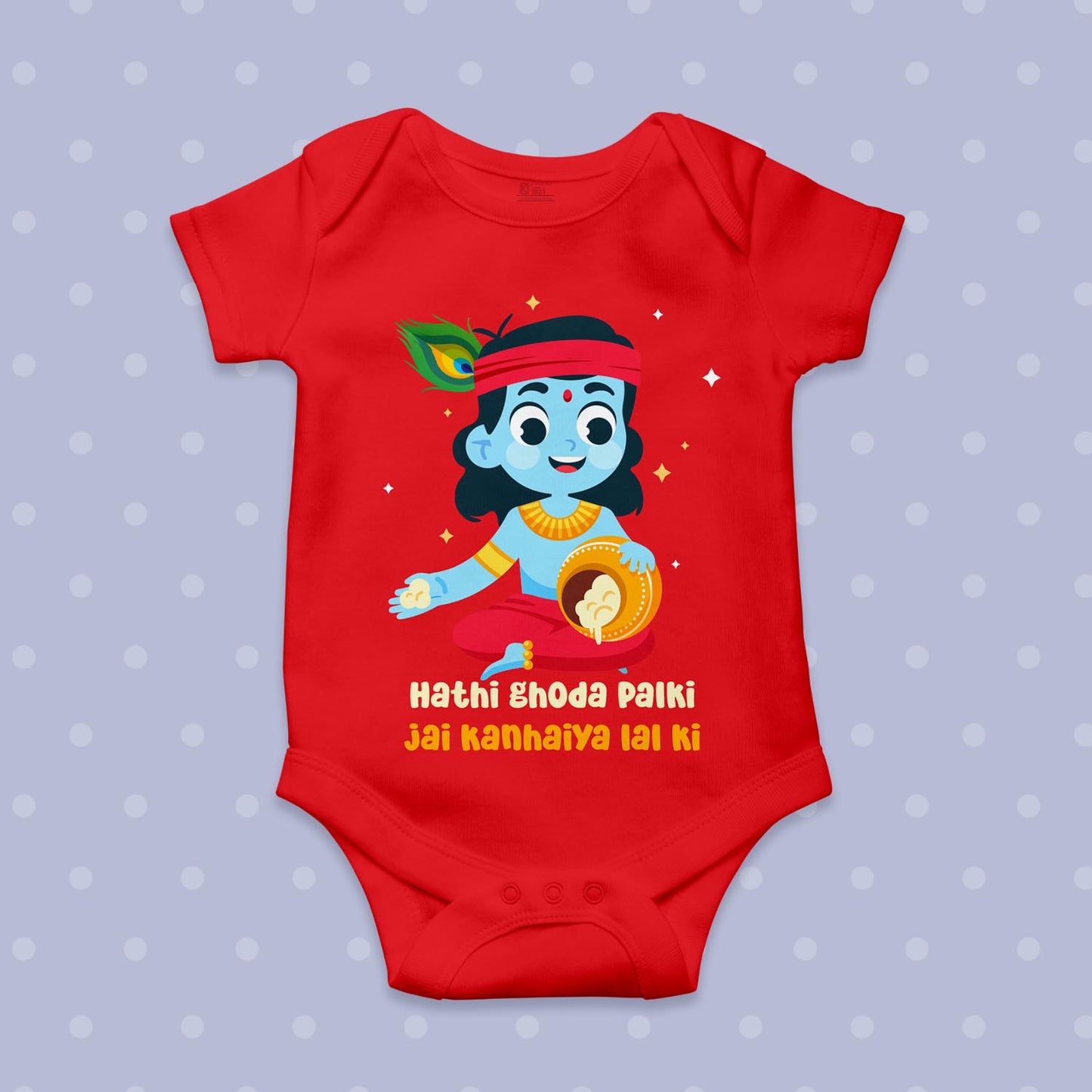 Hathi Ghoda Palki, Jai Kanhaiya Lal Ki _ Red Onesie