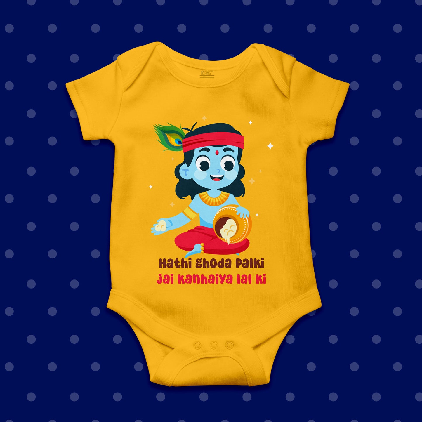 Hathi Ghoda Palki, Jai Kanhaiya Lal Ki _Yellow Onesie